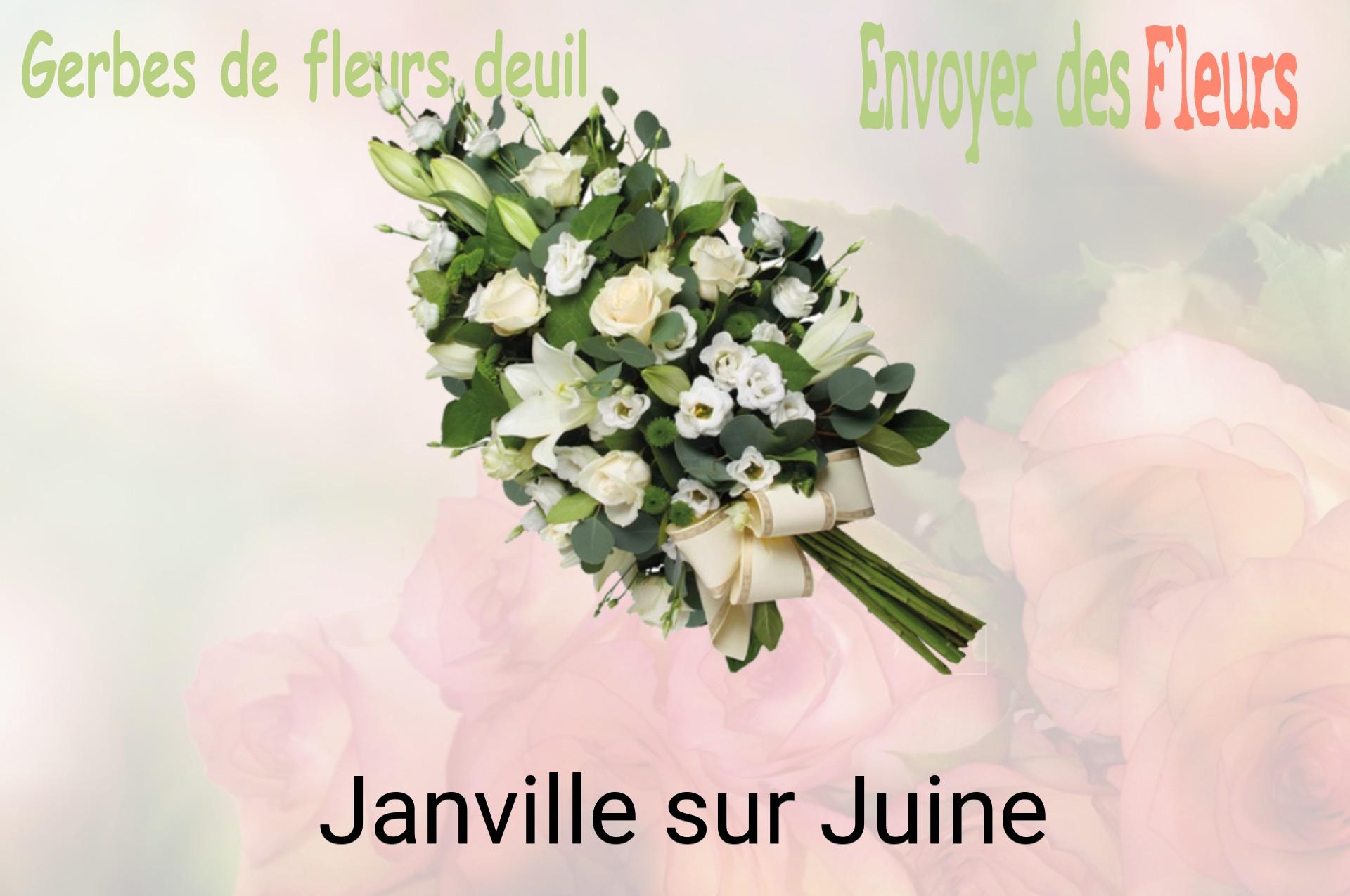 Gerbe de fleurs de deuil livrée à Janville-sur-Juine